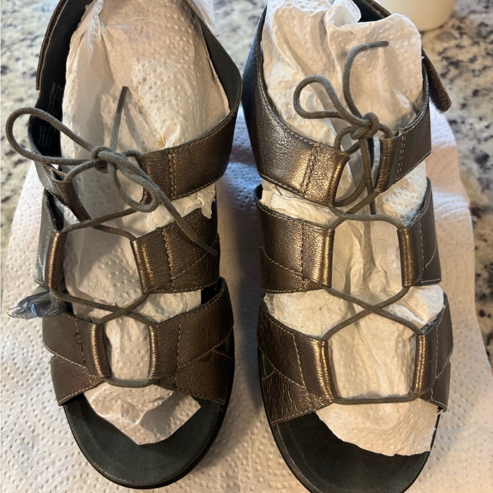 Women’s Dansko Janet sling back clog leather sandal sz 40 9.5 10 comfort ortho - Picture 3 of 6